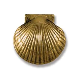   Healy Solid Brass Sea Scallop Door Knocker MH1071 at The Home Depot