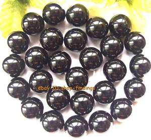 smooth 14mm natural onyx round loose Beads 15  
