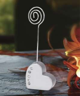 100  Heart Shaped Place Card Holders   Wedding Favor  