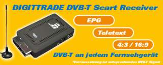 DIGITTRADE DVB T Scart Receiver digital TV minibox DVBT 4260111190205 