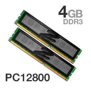 OCZ PC12800 Obsidian 4GB Dual Channel Memory Kit   1600MHz, 4096MB (2x 