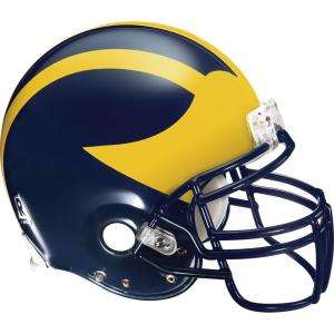 Fathead 53 in. x 50 in. Michigan Wolverines Helmet Wall Applique FH41 