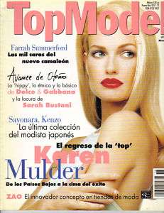 KAREN MULDER Top Model Mag ESPANOL FARRAY SUMMERFORD  