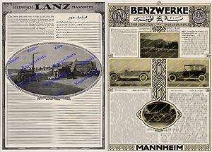   Lokomobil Bagdadbahn Mannheim Benz Gaggenau Lkw Auto Luftfahrt 1916