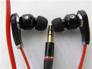  Ear Ear bud Headphone Earphones for MP3 Music Beats Player Red  