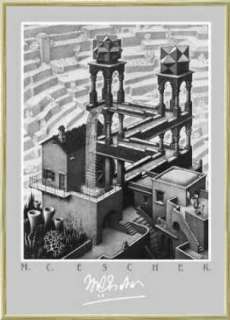 Kunstdruck Poster Maurits Cornelis Escher Wasserfall  