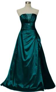 Elegant Darkgreen Womens Prom Evening Gown Dress size  