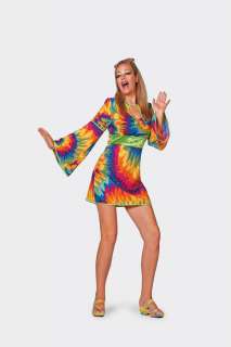 Hippie Kleid Dusty Hippiekleid Kostüm 60er 70er Jahre Mottoparty 