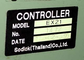 1995 SODICK A320D AWT CNC WIRE EDM MACHINE w/SUBMERGED  