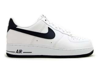Mens Nike Air Force 1 Low 07 White/Obsidian Size 7.5 13 488298 105 