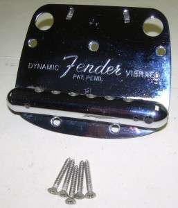 Vintage 1960s Fender Mustang Tremelo Tailpiece #1291  