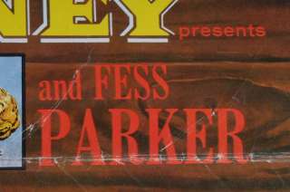 Walt Disney Fess Parker Old Yeller Signed Poster  
