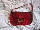 Gorgeous Dark Red Fendi Bag   Suede