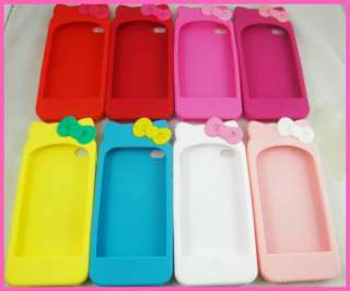 8x Hello kitty Silicon Back Cover Case for Apple iPhone 4 4G 4th HKS16 