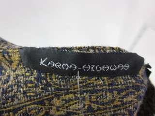 NWT KARMA HIGHWAY Printed Wool Button Up Shirt Top XXL  