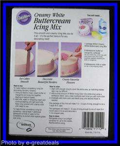 NEW Wilton ***WHITE BUTTERCREAM ICING MIX*** NIP  