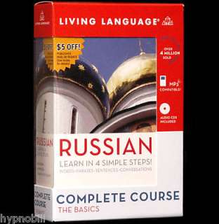  Speak RUSSIAN Living Language 4 Audio CDs Workbook & Dictionary  