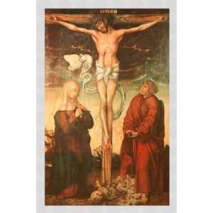 Bild mit Rahmen Lucas Cranach der Ältere, Kreuzigung, 45 x 71 