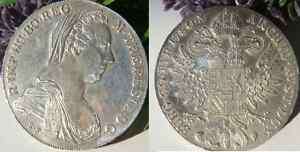 Münze Maria Theresia Taler Anhänger 835er Silber  