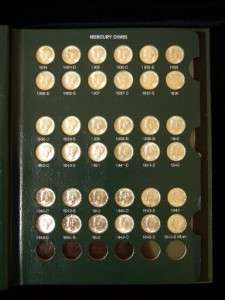 1934 1945 S 10c Mercury Dimes CH/GEM/BU 36 Coins /B 763  