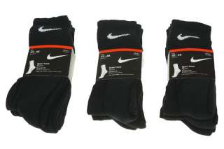 Paar Nike Sportsocken Tennis Socken Crew Gr. 38   46 schwarz oder 