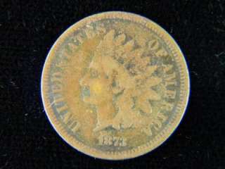 1873 1c. Small Cent Indian Head Fine Porous /B 495  