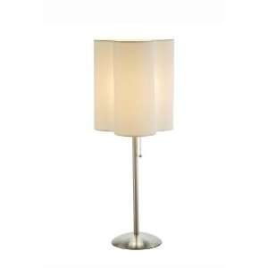  Adesso Clover Table Lamp, Satin Steel