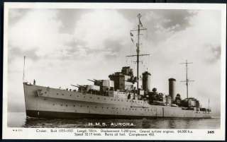 HMS AURORA (1937) Cruiser (Sold to China in 1948, sunk 1949) Mills 