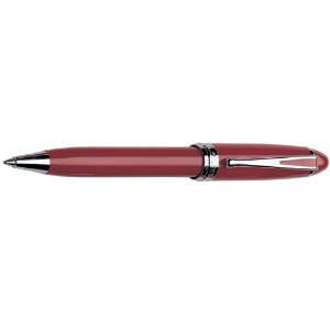   Aurora Ipsilon Deluxe Red Ballpoint Pen   Chrome Trim: Office Products