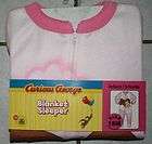 NEW Girls Pink CURIOUS GEORGE Blanket Sleeper ~Inf/T
