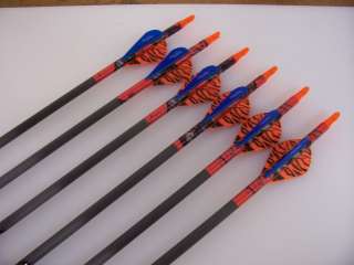   Arrows w/Mossy Oak Autumn Wrap & Orange Tiger/Blu Blazer (7595)  