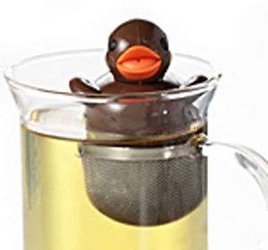 Floating Rubber Duck Novelty 1 Cup Tea Infuser Brown  