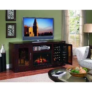  Classic Flame Baxter Electric Fireplace/Wine Cooler 