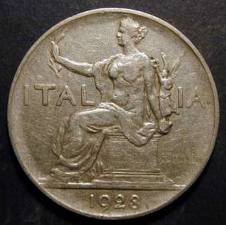   Italie. 1 lire 1928 et 2 lires 1924 [n°2543]