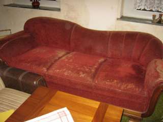 Antikes Sofa/Couch in rot aus den 40er/50er Jahren in Nordrhein 