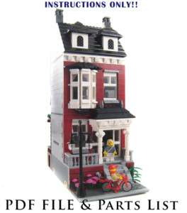   Lego Custom Modular Building House INSTRUCTIONS ONLY
