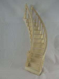 Spiral Staircase Classic wood dollhouse miniature left CLA70221 