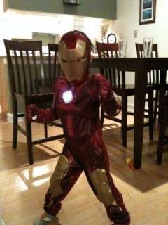 Iron Man 2008 Movie Light Up Muscle Chest Child Costume, 32921 