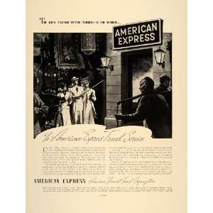 1937 Ad American Express Travel Service Tourists China   Original 