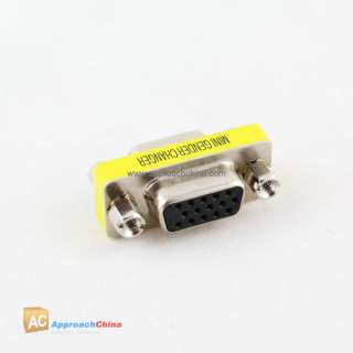 15 Pin SVGA VGA Female to Female gender changer adapter  