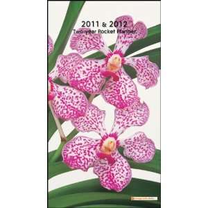  Orchids TWO YEAR Pocket Planner 2011 2012