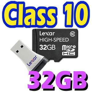 Lexar Class10 Micro SD Micro SDHC Card 32GB 32G +Reader BULK  