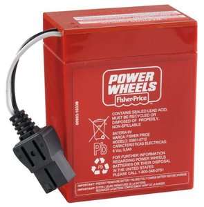 Power Wheels 6 Volt Rechargeable Battery 039628745222  