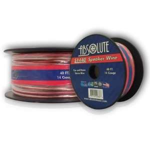   40 FT 14 Gauge Car and Home Stereo Clear Speaker Wire: Car Electronics