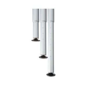 OfficeWorks Teaming Table Adjustable Height Leg Set, Silver/Chrome, Pa
