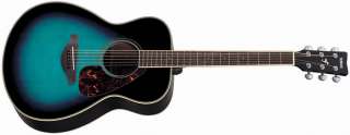   Cobalt Blue Aqua Small Body Acoustic Folk Guitar 086792841595  