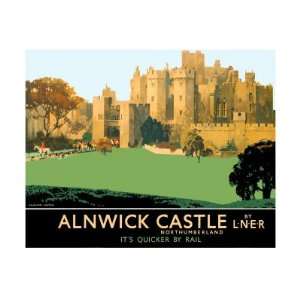  Alnwick Castle Giclee Poster Print by Fred Taylor, 44x32 