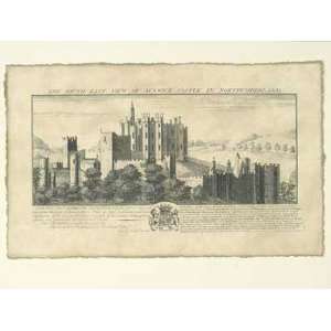  Vintage Alnwick Castle by Nathaniel Buck. Size 19.50 X 10 