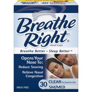 Breathe Right Nasal Strip 30 pk.   Clear (Small/Medium).Opens in a new 