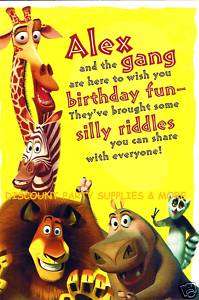 Madagascar Happy Birthday Greeting Card  